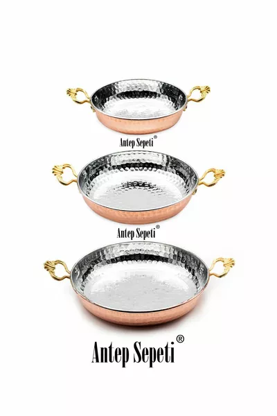 3-Piece Copper Pan Set