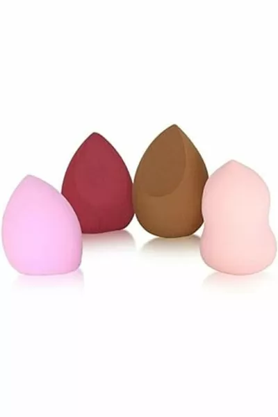 اسفنجة مكياج شكل كمثرى 4 قطع S