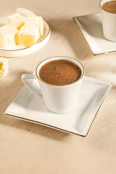 Begonvil  Parça Porselen Kahve Fincan Takımı