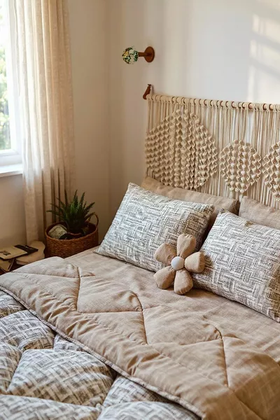 Macrame Bed Headboard, Base Headboard