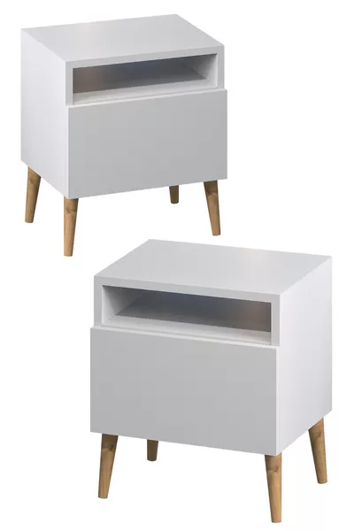 طقم طاولة جانبية بمزلاج لوكيه 2 قطعة