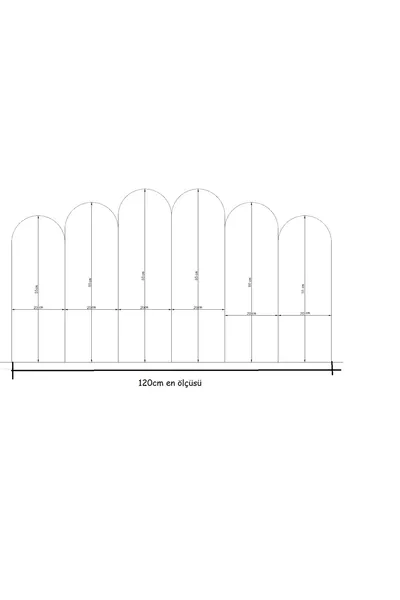 رأس سرير مبطن - سم العرض (6 قطع)