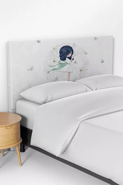 غطاء رأس سرير لغرفة أطفال بنقشة الأميرة