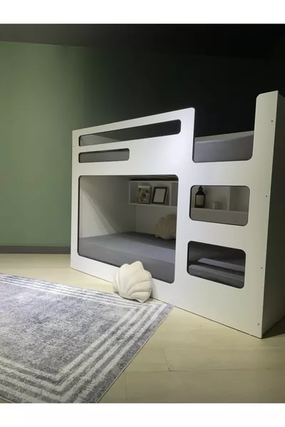 Bunk Bed Youth Room 2-Person Children's Bunk Bed Bunk Bed Model