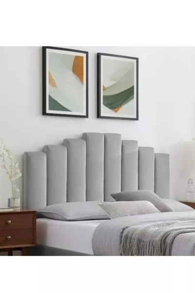 رأس سرير مزدوج مع قاعدة وسرير