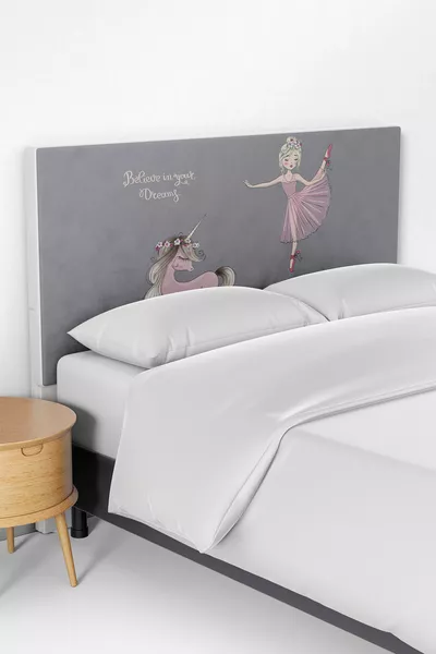 Ballerina Girl Bed Base Headboard Cover