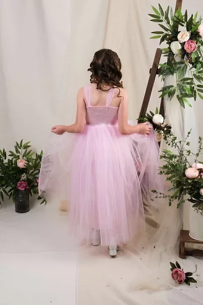 Robe longue en coton pour fille