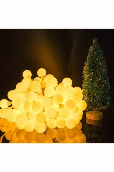 Мини гирлянда с LED-лампочками, 5 метров,  светодиодов с вилкой, дневной свет, декоративное освещение