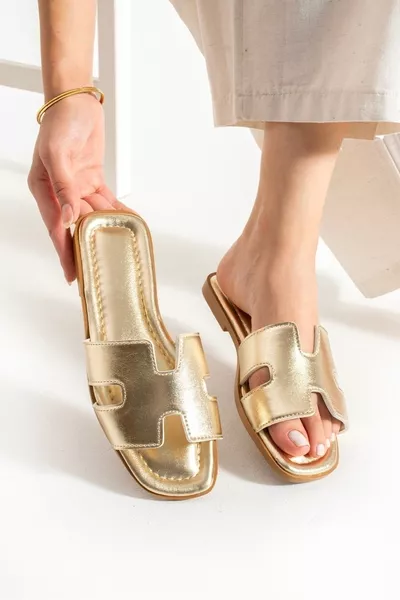 Premium Women's Slippers Gold
