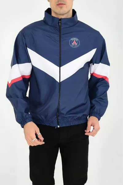 Imperméable à rayures imprimé Paris unisexe pour course d'entraînement et coupe-vent