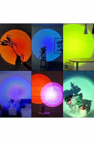 USB LED 7 ЦВЕТОВ  РЕЖИМОВ ПРОЕКТОРНАЯ ЛАМПА СВЕТ ДЛЯ ФОТО И ВИДЕО ДЕКОРАТИВНОЕ ОСВЕЩЕНИЕ