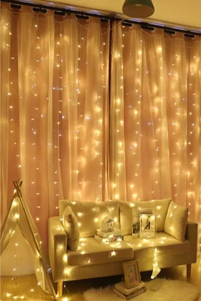 Kumandalı 8 Ayrı Moda Sahip m  cm X  cm Perde Led