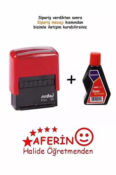 Печат Aferin Специален резерв  мл мастило (МОДЕЛ -КРАСНО ФЕЛТ)