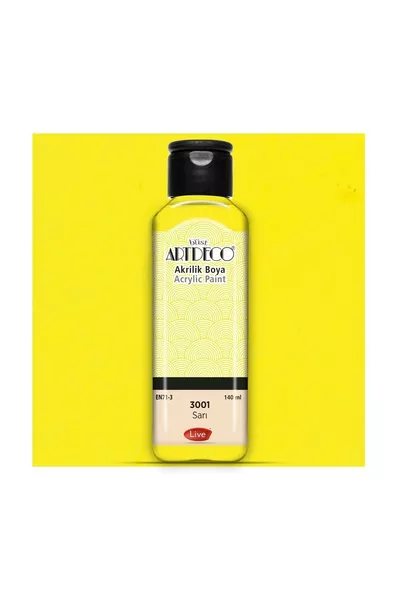 ألوان أكريليك  مل أصفر 