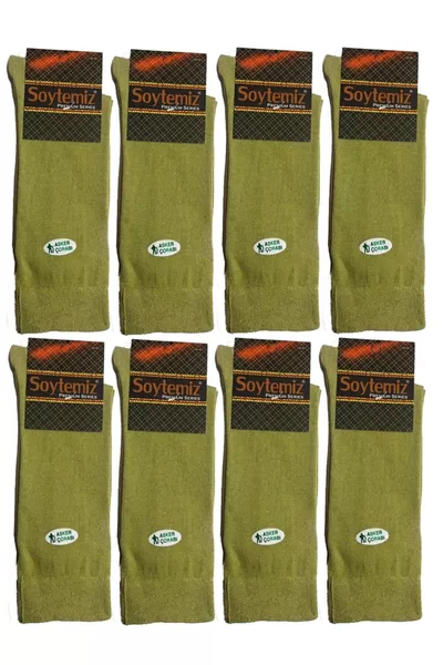 جوارب عسكرية خضراء 8 أزواج طويلة