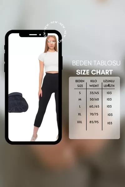 Collants thermiques d'hiver pour femme noirs avec intérieur polaire