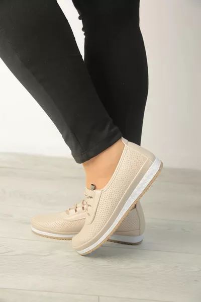 حذاء باليه نسائي مريح وناعم يومي بفلاتة مع دعامة أرثوبيدية وثقوب