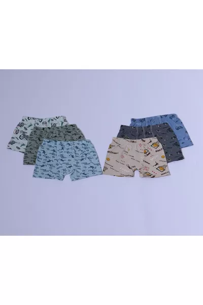 Boys' Patterned Boxer 6-Pack Set
