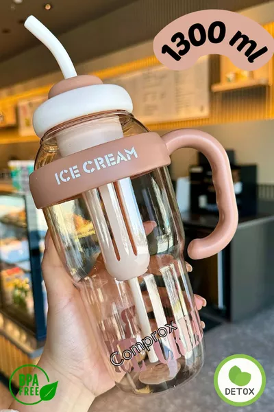 Bottiglia d'Acqua Detox Gelato – Bottiglia di Ghiaccio Grande da ML Senza BPA - BORRACCIA SPORTIVA