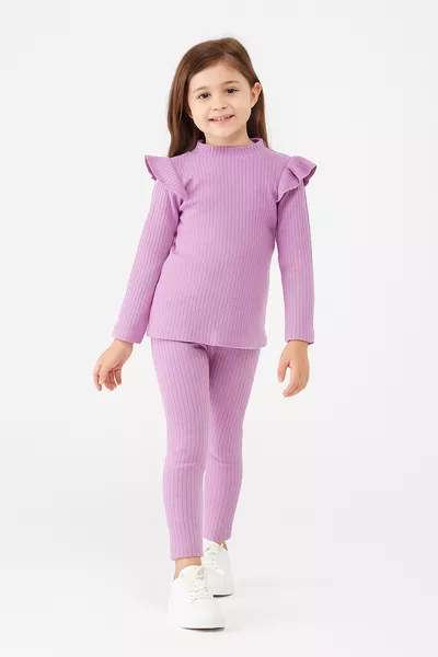 Kız Çocuk Hakim Yaka Günlük Alt Üst Takım