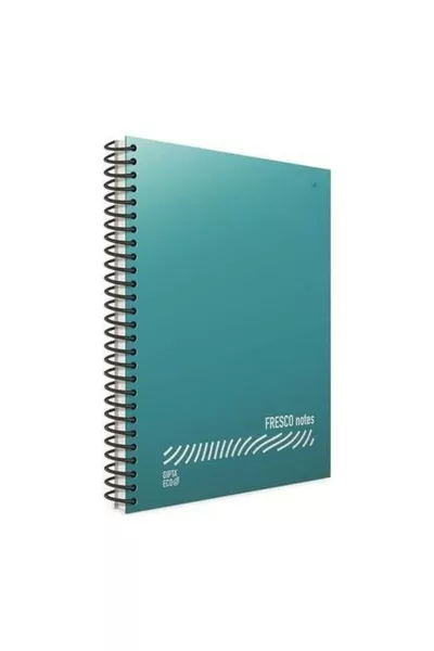 Fresco Notebook Spiral Plain Plastic   Pages Squared