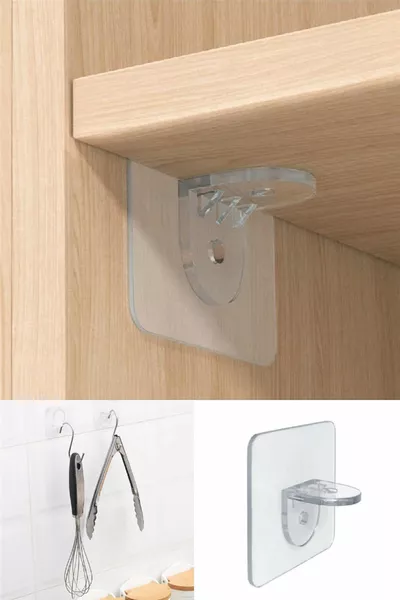 Полкодержатель, внутренний разделитель шкафа, поддержка полки, практичный полкодержатель, переносная петля,  штук