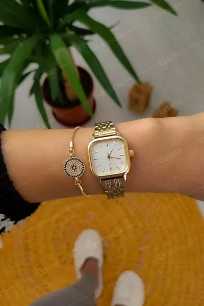 الرجعية مربع الاتصال الهاتفي الفرقة المرأة ساعة اليد