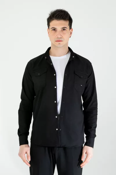 Slim Fit Jeans - Denim Men's Shirt