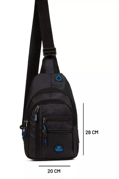 سماعات أذن مقاومة للماء للجنسين حقيبة كروس بسحاب USB للحمل على الخصر والكتف والصدر حقيبة يومية