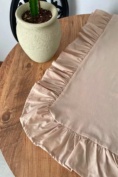 Runner Beige con Volants 