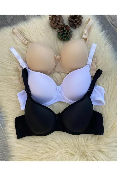 طقم صدرية نسائية من 3 قطع مع بطانة وباليه