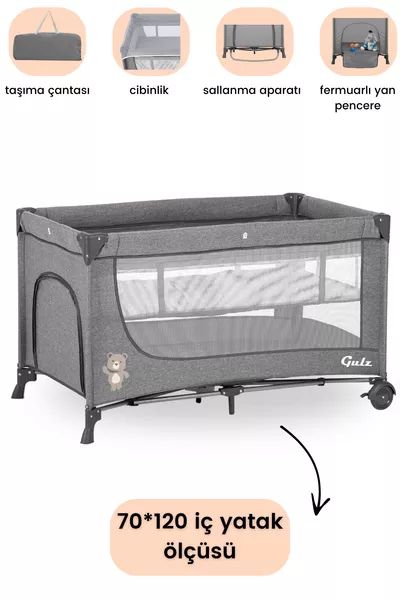 Lindo Park Lettino da Gioco per Bambini Letto Culla  Cm