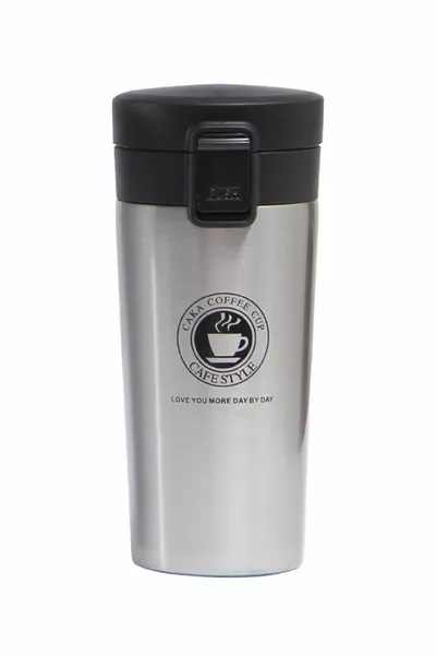 Locked L Steel Gray ml Coffee Thermos Mug gr