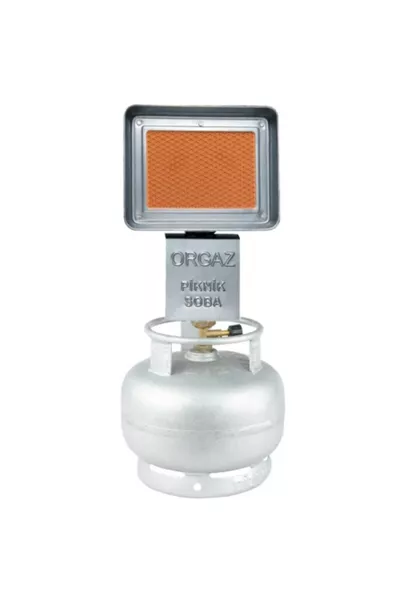 مدفأة التخييم مدخل ضيق سخان فوق موقد الغاز للشواء