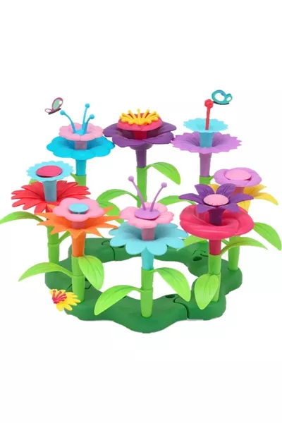 Teile Garten Blumen Bausatz Bauklötze Puzzle Steckspiel Lehrreich