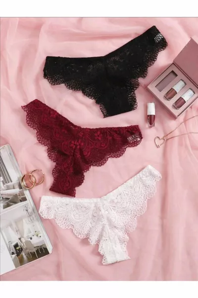 Brazilian Style 3-Piece Fantasy Panty Set