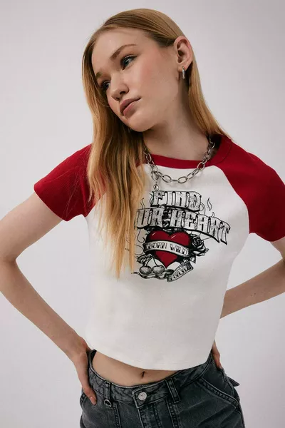 T-shirt à manches courtes ajusté avec imprimé Coool SM