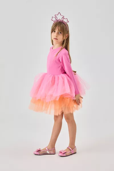 Meisjesballetjurk met roze tutu - Miranda
