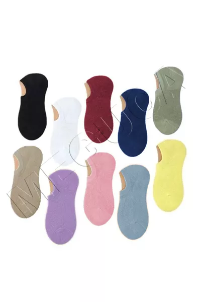  Paar Damenbunte Baumwoll-Sportsocken, unsichtbar, atmungsaktiv