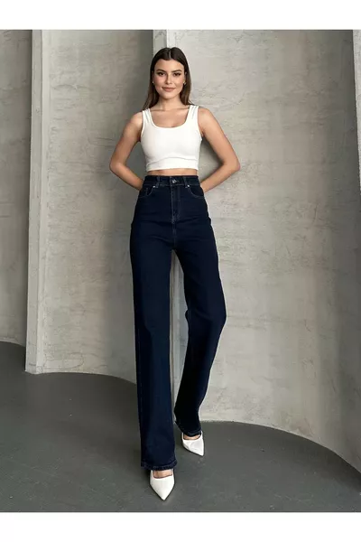 Women's Palazzo Stretch Wide Leg Jeans