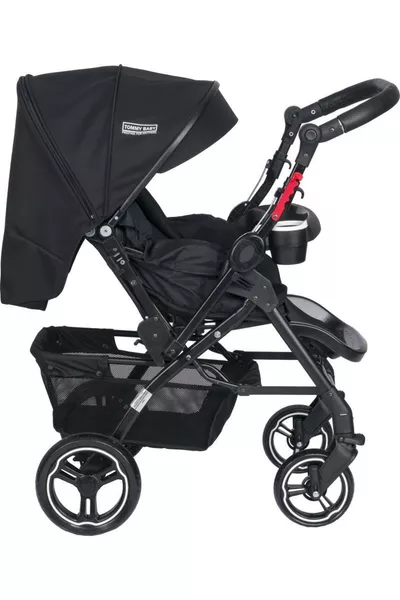 Tornado Plus Black Aluminium Luxus Doppelrichtig Kinderwagen