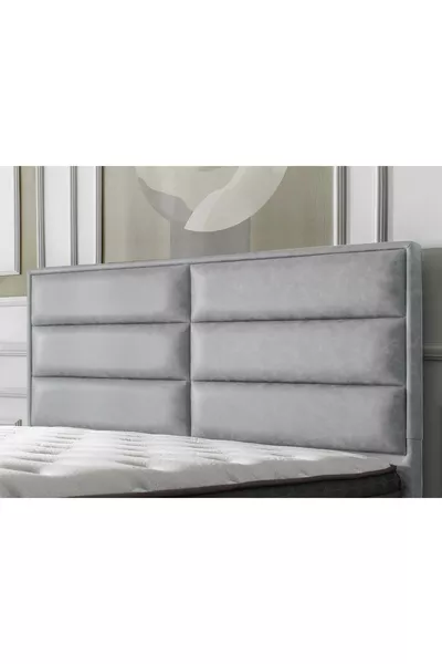 Diana Single Bed Headboard Gray cm