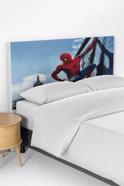 Синя Спайдърмен Спайдърмен Декорирана Поставка за Легло за Детска Стая