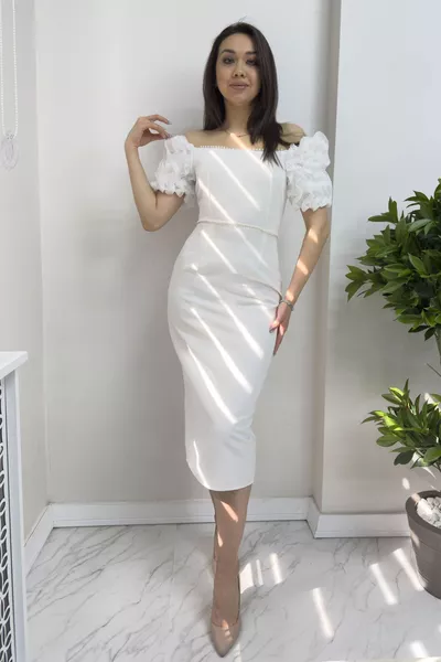 تفاصيل اللؤلؤ قلم رصاص الأميرة كم تصميم اللباس أبيض، أرجواني، الطفل الأزرق