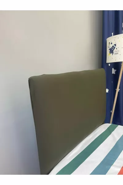 Onderbed Hoofdeinde Hoes Effen Kleur Khaki Groen