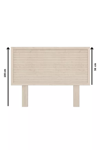 Testata Singola in Legno Naturale Modello Alaz (YTY)