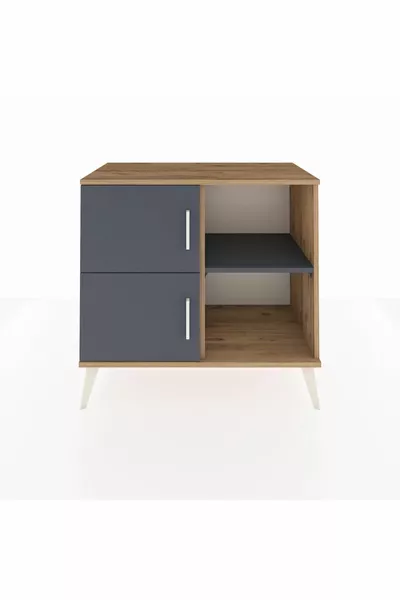 Hyperion Dresser 2-Shelf 2-Door Pine-Anthracite