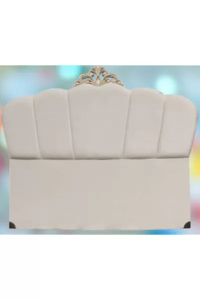 Başlık Alc Avangard Model Cm Kapitone Kremkleurige Stoffen Bekleding Handgemaakt