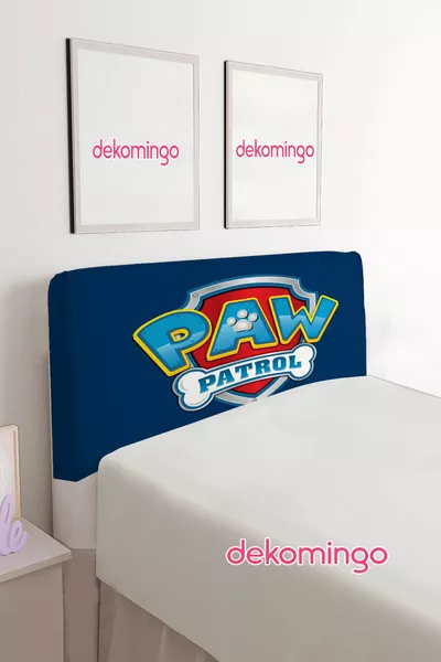 NAVY BLUE PAW PATROL BUNKER BED HEADBOARD COVER