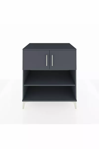 Kronos Dresser 3 Shelves 2 Doors Anthracite-Anthracite